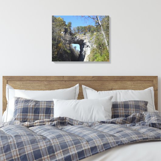 Natural Bridge, Virginia Canvas Afdruk (Insitu (Slaapkamer))