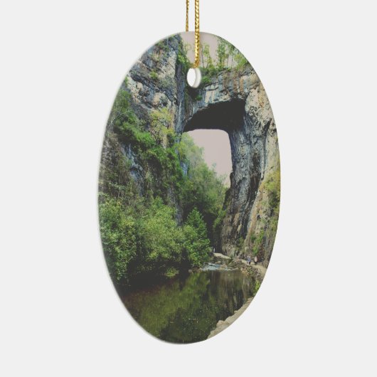 Natural Bridge Virginia Keramisch Ornament (Rechts)