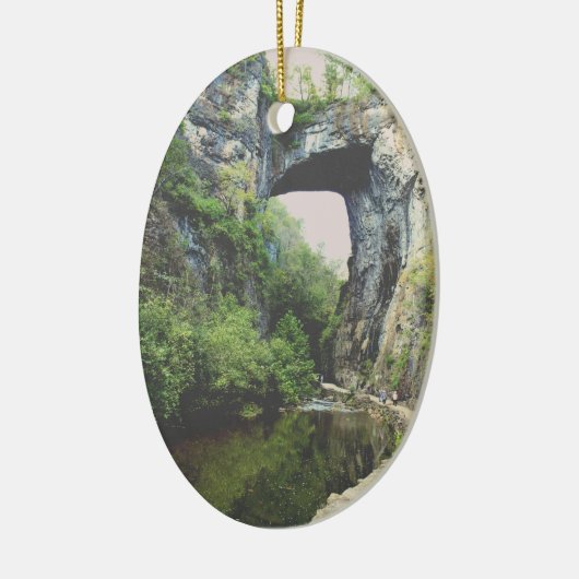 Natural Bridge Virginia Keramisch Ornament (Links)