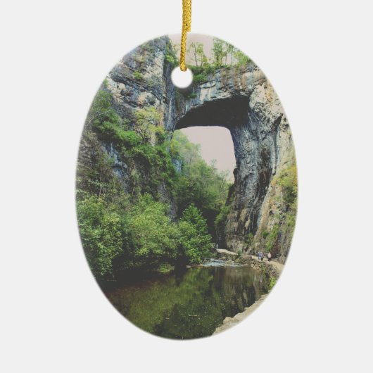 Natural Bridge Virginia Keramisch Ornament (Voorkant)