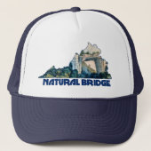 Natural Bridge Virginia State Map Trucker Pet (Voorkant)