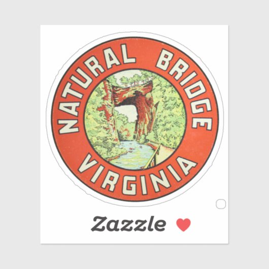 Natural Bridge Virginia - Sticker (Vel)