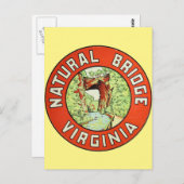 Natural Bridge Virginia vintage-Briefkaart Briefkaart (Voorkant / Achterkant)