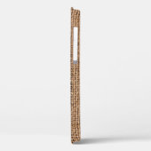 Natural Brown Burlap Canvas Coarse Grunge Backgrou Case-Mate iPhone Case (Achterkant / Links)