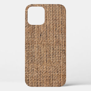 Natural Brown Burlap Canvas Coarse Grunge Backgrou Case-Mate iPhone Case