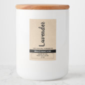 Natural Candle Cardboard Product Label Voedselcontainer Etiket (Voorkant)