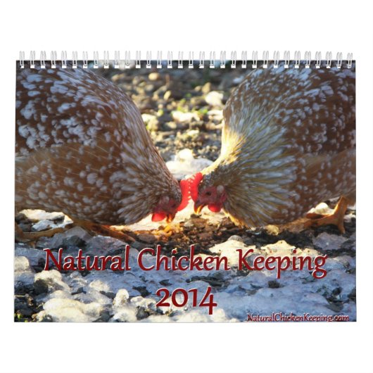 Natural Chicken Keeping 2014 Minimalist Calendar Kalender (Hoes)