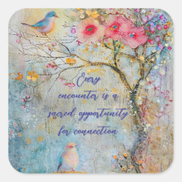 Natural Connection-Sticker Vierkante Sticker