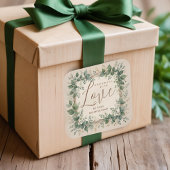 Natural Creative Branches & Leaves for Artisan Vierkante Sticker