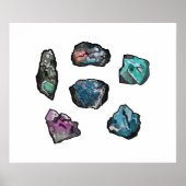 Natural Crystal Rock Collectie Poster (Voorkant)