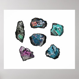Natural Crystal Rock Collectie Poster