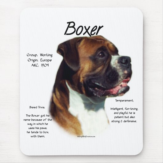 Natural Ear Boxer Maak kennis met het ras Muismat (Voorkant)
