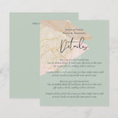 Natural Earth Sage Dusty Roos Blush Pink Weddensch (Voorkant / Achterkant)