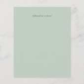 Natural Earth Sage Dusty Roos Blush Pink Weddensch (Achterkant)