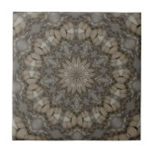 Natural Earth Tones Mandala Pattern Tegeltje (Voorkant)
