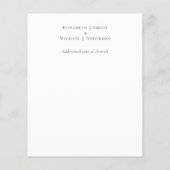 Natural Earthen Tones Abstract Wedding (Achterkant)