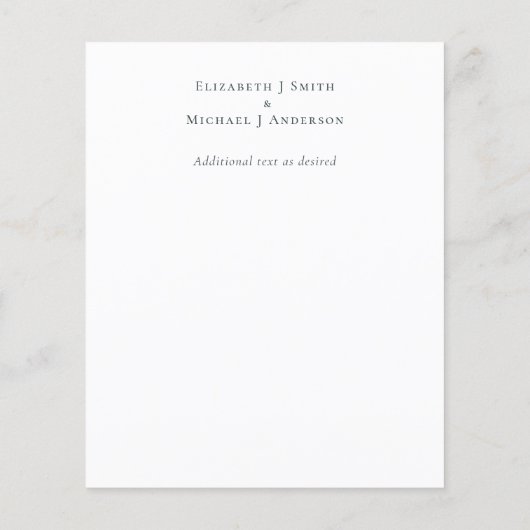 Natural Earthen Tones Abstract Wedding (Achterkant)