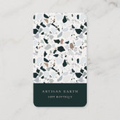 Natural Earthy Terrazzo Pattern Visitekaartje (Voorkant)