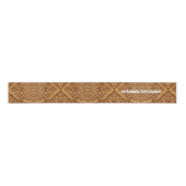 Natural Fibre Twine Jute Style - Optionele woorden Grosgrain Lint (Voorkant)