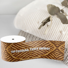 Natural Fibre Twine Jute Style - Optionele woorden Grosgrain Lint