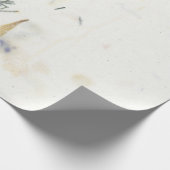 Natural Floral Grass Cali Rosemary Mulberry Petals Cadeaupapier (Hoek)