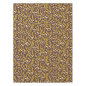 Natural Floral Pattern: Golden Accents  Dark Canva Tafelkleed (Voorkant)