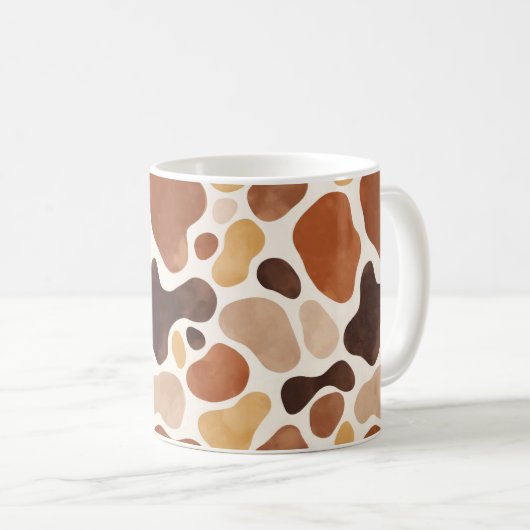 Natural Flow Coffee Mug – Warm Neutral Aesthetic Koffiemok (Voorkant rechts)