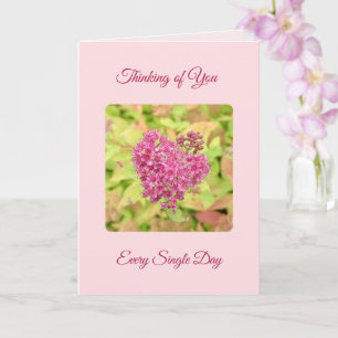 Natural Flower Heart - Denken aan jou. Kaart