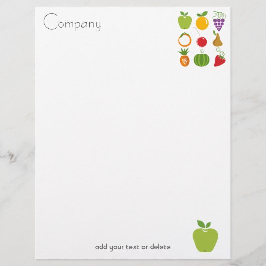 Natural Food Letterhead (Voorkant)