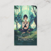 Natural Forest Yoga Fitness Instructor Afsprakenkaartje (Voorkant)