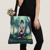 Natural Forest Yoga Fitness Instructor Tote Bag (Dichtbij)