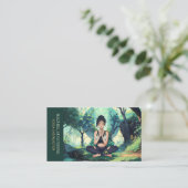Natural Forest Yoga Fitness Instructor Visitekaartje (Staand voorkant)