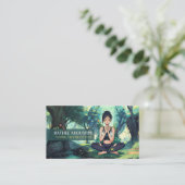 Natural Forest Yoga Fitness Instructor Visitekaartje (Staand voorkant)