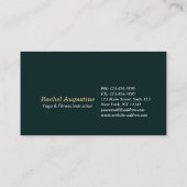 Natural Forest Yoga Fitness Instructor Visitekaartje (Achterkant)