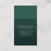 Natural Forest Yoga Fitness Instructor Visitekaartje (Achterkant)