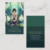 Natural Forest Yoga Fitness Instructor Visitekaartje (Voorkant / Achterkant)