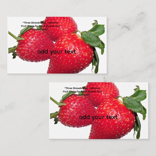  Natural Fruit Cushion for Home Decor Visitekaartje (Voorkant / Achterkant)