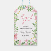 Natural Garden Baby Shower Cadeaulabel (Voorkant)
