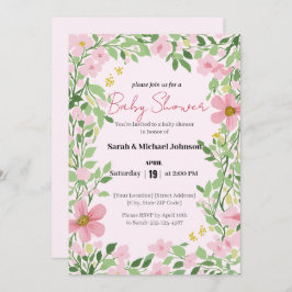 Natural Garden Baby Shower Kaart