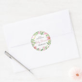 Natural Garden Baby Shower Ronde Sticker (Envelop)