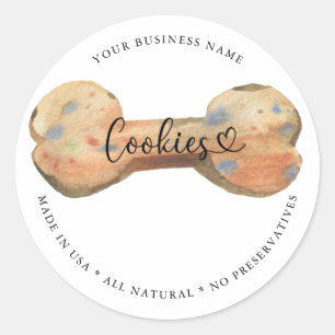 Natural Gourmet Dog Cookies Ronde Sticker