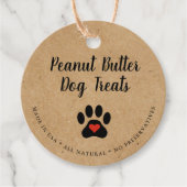 Natural Gourmet Dog Rustic Treat Bedankjes Labels (Voorkant)