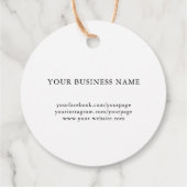 Natural Gourmet Dog Treat Bedankjes Labels (Achterkant)