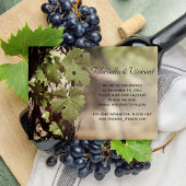 Natural Grape Leaves Vineyard Save the Date Kaart