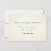 Natural Grape Leaves Vineyard Wedding RSVP Kaart (Achterkant)
