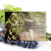Natural Grape Leaves Vineyard Wedding Shower Kaart