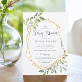 Natural Greenery | BABY SHOWER WATERVERF Kaart