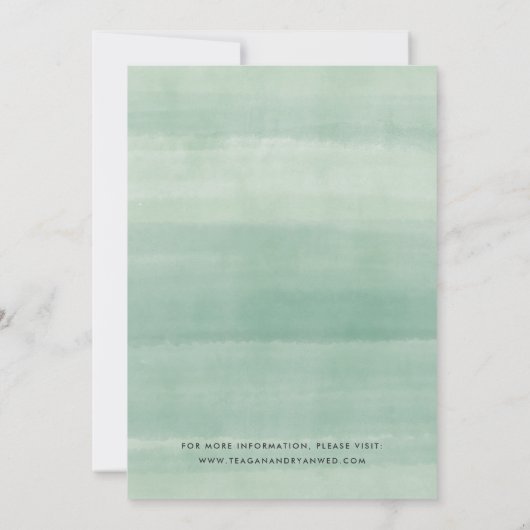 Natural Greenery | Botanische Waterverf Save The Date (Achterkant)