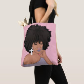 Natural Hair Afro Twist Out Diva Tote Bag (Dichtbij)