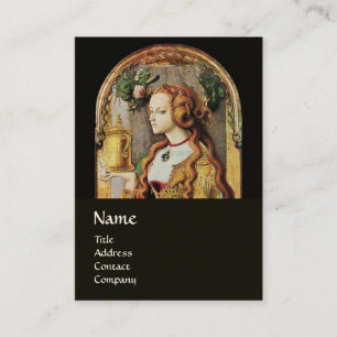 NATURAL HAIR BEAUTY & COSMETICS zwart, goudgeel Visitekaartje